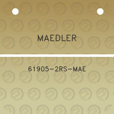 maedler-61905-2rs-mae