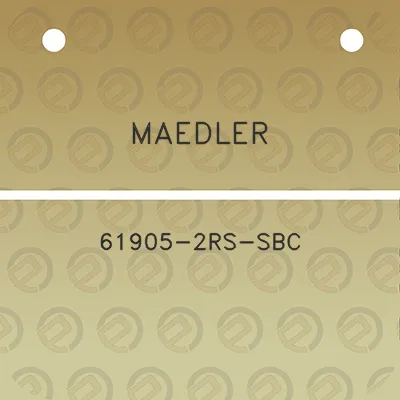 maedler-61905-2rs-sbc