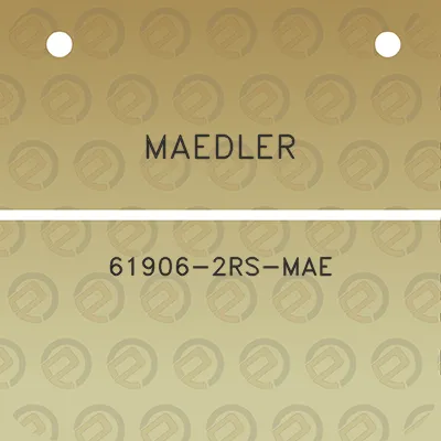 maedler-61906-2rs-mae