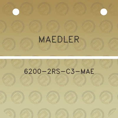 maedler-6200-2rs-c3-mae