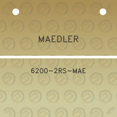 maedler-6200-2rs-mae