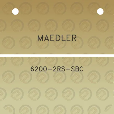 maedler-6200-2rs-sbc