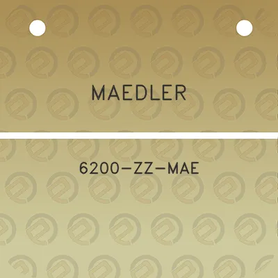 maedler-6200-zz-mae