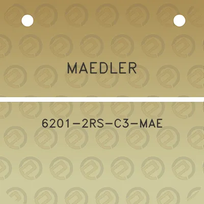 maedler-6201-2rs-c3-mae