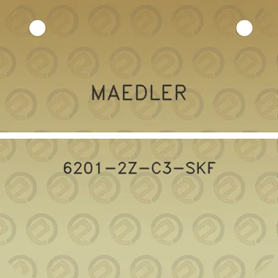 maedler-6201-2z-c3-skf