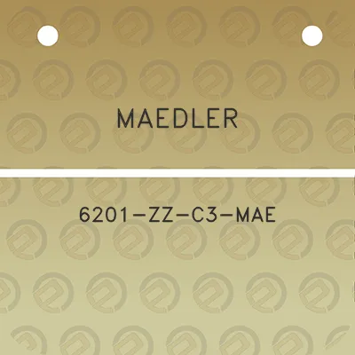 maedler-6201-zz-c3-mae