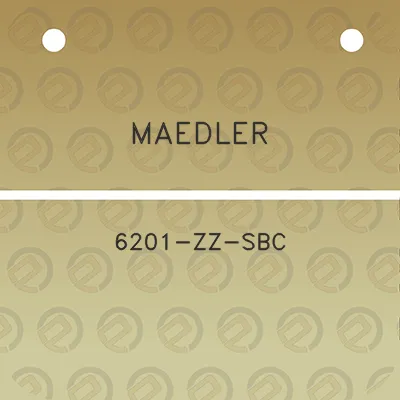 maedler-6201-zz-sbc