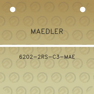 maedler-6202-2rs-c3-mae