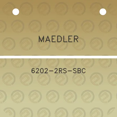 maedler-6202-2rs-sbc