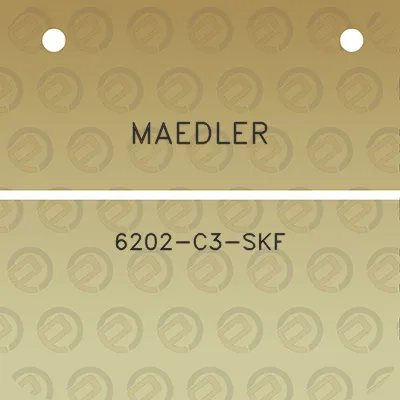 maedler-6202-c3-skf