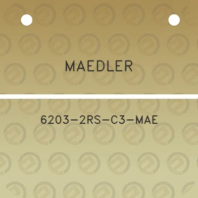 maedler-6203-2rs-c3-mae