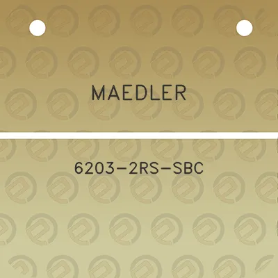 maedler-6203-2rs-sbc