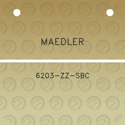 maedler-6203-zz-sbc