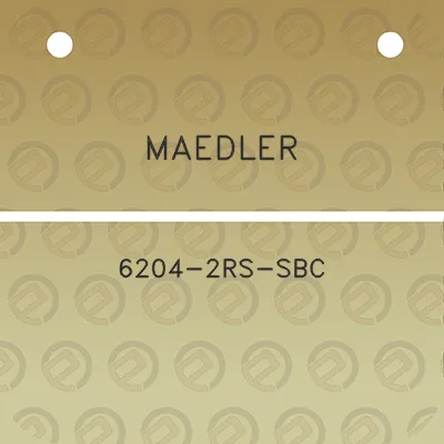 maedler-6204-2rs-sbc