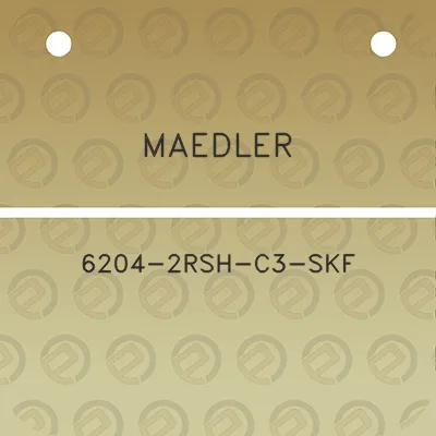 maedler-6204-2rsh-c3-skf