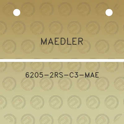 maedler-6205-2rs-c3-mae