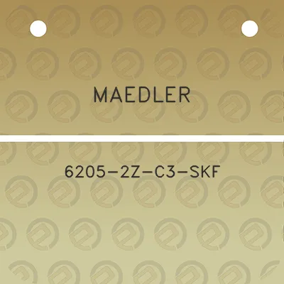 maedler-6205-2z-c3-skf