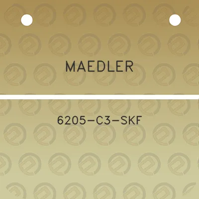 maedler-6205-c3-skf