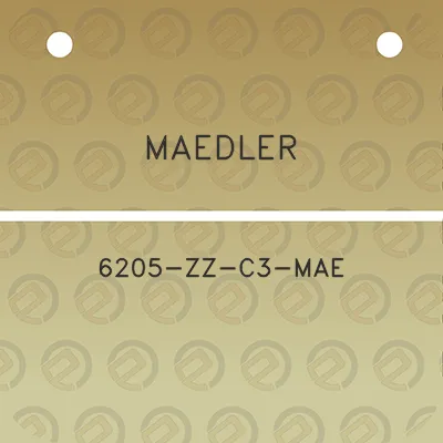 maedler-6205-zz-c3-mae