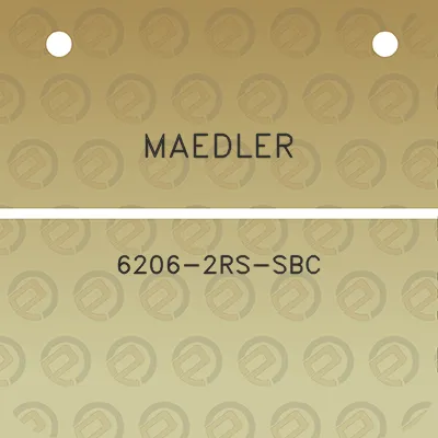 maedler-6206-2rs-sbc