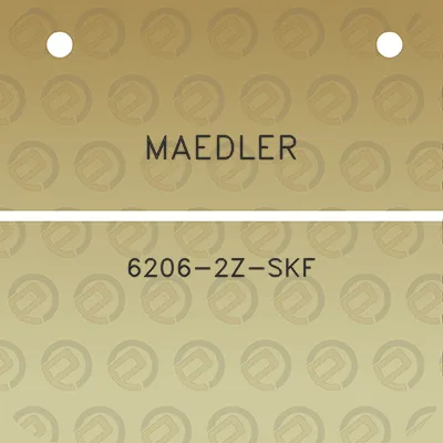 maedler-6206-2z-skf