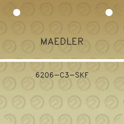 maedler-6206-c3-skf