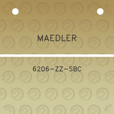 maedler-6206-zz-sbc