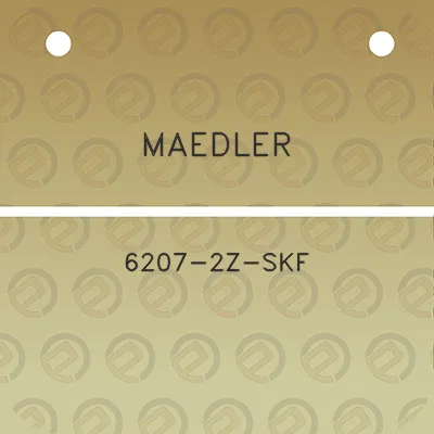 maedler-6207-2z-skf