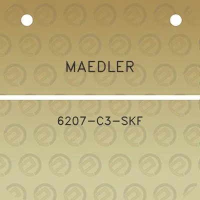 maedler-6207-c3-skf