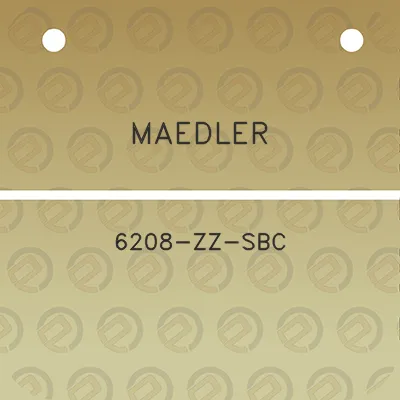 maedler-6208-zz-sbc