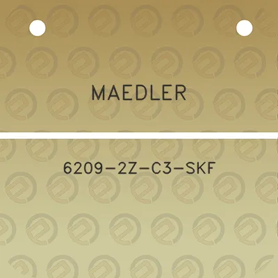 maedler-6209-2z-c3-skf