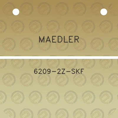 maedler-6209-2z-skf