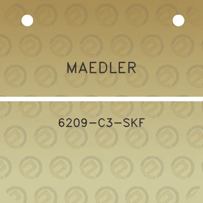 maedler-6209-c3-skf