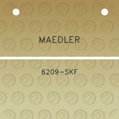 maedler-6209-skf