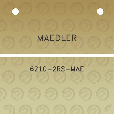 maedler-6210-2rs-mae