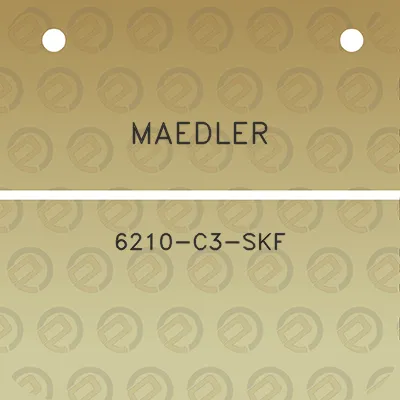 maedler-6210-c3-skf