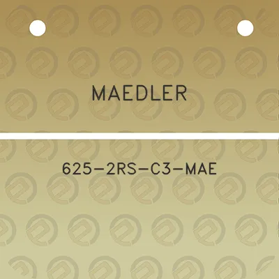 maedler-625-2rs-c3-mae