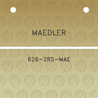 maedler-626-2rs-mae