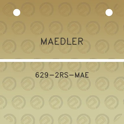 maedler-629-2rs-mae