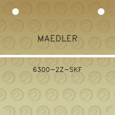 maedler-6300-2z-skf