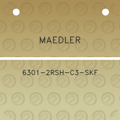 maedler-6301-2rsh-c3-skf