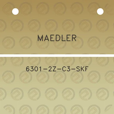 maedler-6301-2z-c3-skf