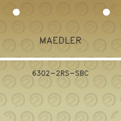 maedler-6302-2rs-sbc
