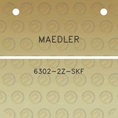 maedler-6302-2z-skf