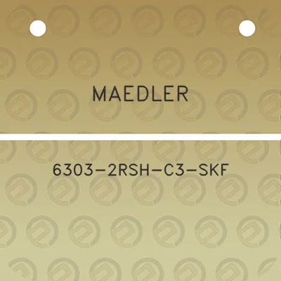 maedler-6303-2rsh-c3-skf