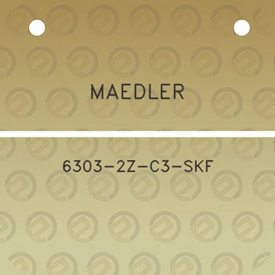 maedler-6303-2z-c3-skf