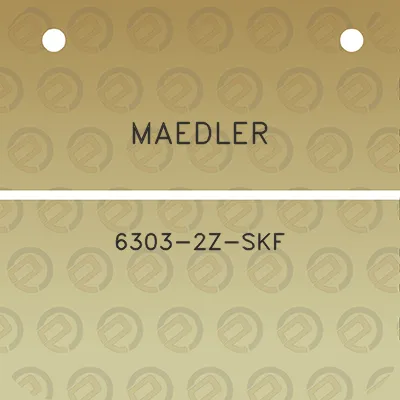 maedler-6303-2z-skf