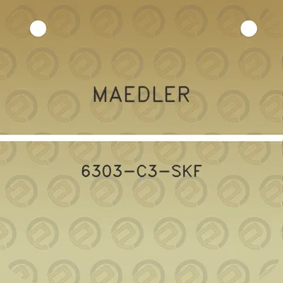 maedler-6303-c3-skf