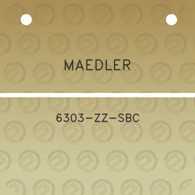 maedler-6303-zz-sbc