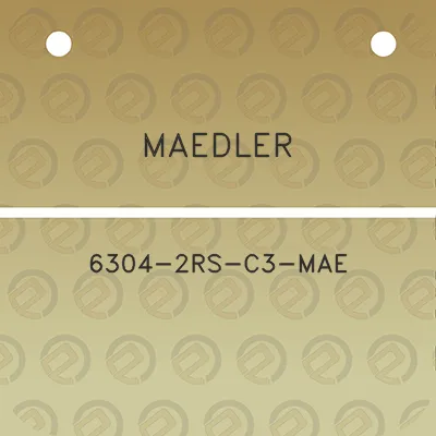 maedler-6304-2rs-c3-mae